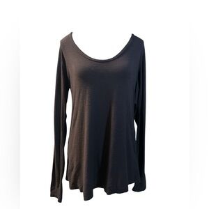 James Perse Dark Long Sleeve Top